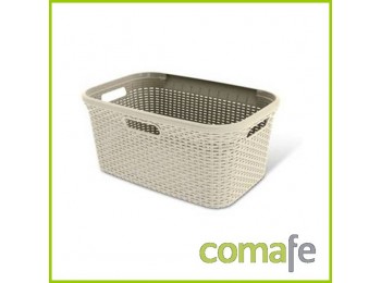 Cesta  45lt blanco vintage cur