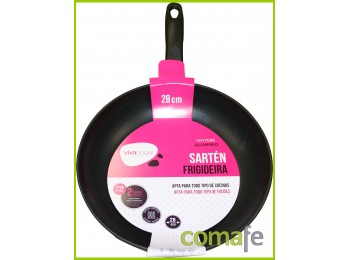 Sarten alum.estamp. 28cm induc