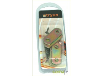 Placa recta union 40mm bicroma
