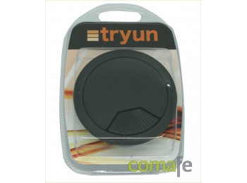 Tapon pasacables 60mm negro 1p