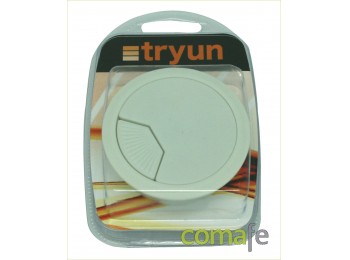 Tapon pasacables 60mm blanco 1