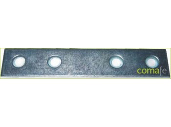 Placa recta union 80x15mm zn
