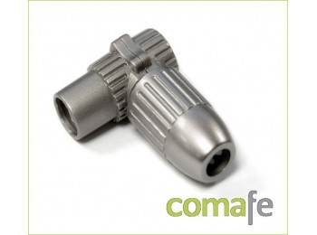 Conector acodado metalico  -he