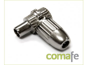 Conector acodado metalico  -ma