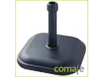 Pie parasol cemento cuadrado 1