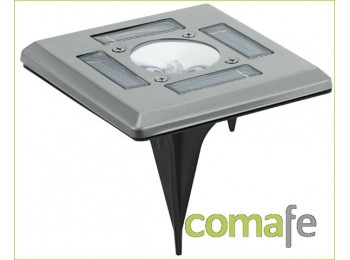 Lampara solar encastrable led.
