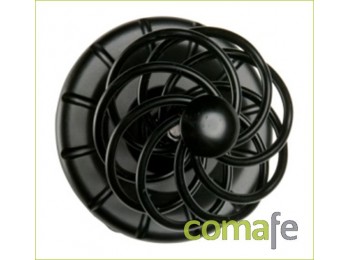 Pomo puerta farolillo negro 8p