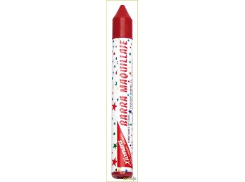 Barra maquillaje roja