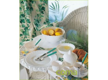 Juego 6 tazas trianon blanco