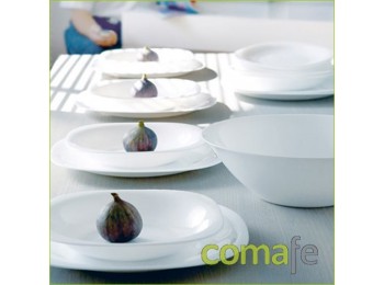 Plato postre 19 cm carine blan