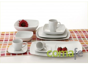 Ensaladera cuadrad 24cm porcel