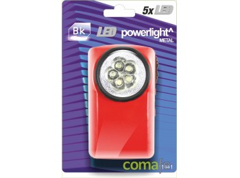 Linterna bk metal 5 leds 3aaa