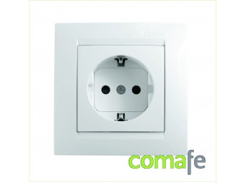 Base enchufe schuko blanco sim