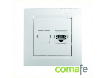 Toma telefono blanc simon 15 f