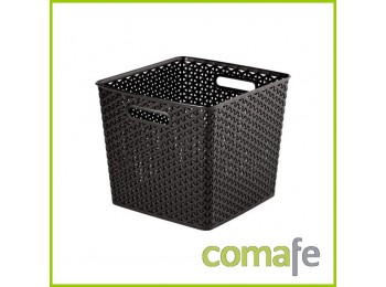 Cesto ropa 25l ratan chocolate