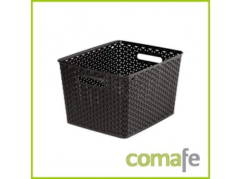 Cesto ropa 18l ratan chocolate