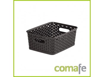 Cesto ropa 8l ratan chocolate
