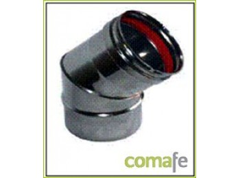 Codo 45? diam.80 aisi 316l cig
