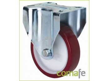 Rueda fij 080mm poliuretano 10