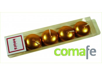 Vela flotante metali.oro peque
