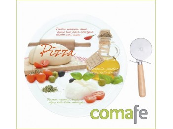 Plato pizza 36cm.c/corta pizza