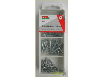 Tornillo madera c/plana zincad