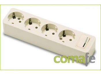 Base multiple +interruptor 4t