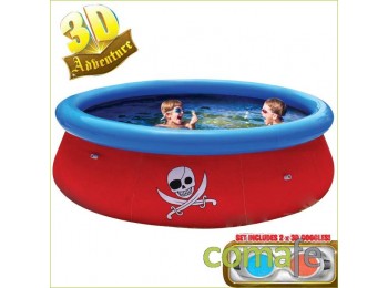 Piscina infantil 3d el tesoro