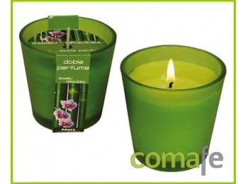 Vela vaso con.duo bambu+orquid