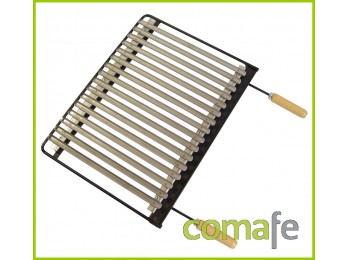 Parrilla barbacoa inox 60x41cm