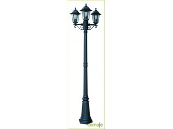 Farol 3c orlando negro e27 3x6