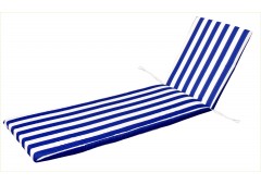 Cojin cama blanco/azul 180x50x