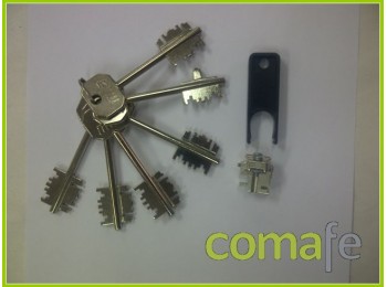 Bloque atra/mia 5 llaves+1 ser