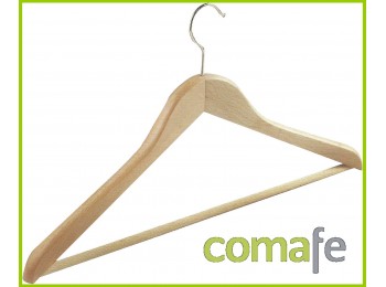 Percha madera barnizada natura