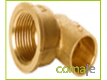 Codo soldar laton hembra 1/2 x