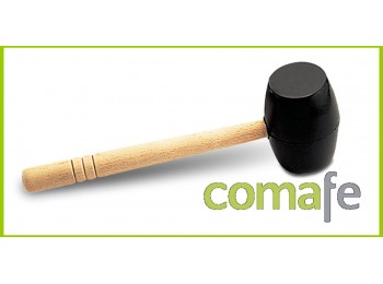 Maza de goma negra 500gr m/mad