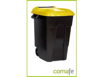 Contenedor plast c/ruedas 100l