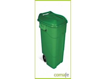 Contenedor plast c/ruedas 120l