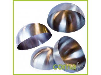 Set 4 moldes cupula inox 8x4 c