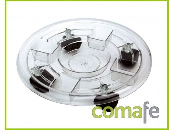 Plato maceta c/ruedas 38 cm po