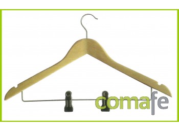 Percha madera barnizada nat cu