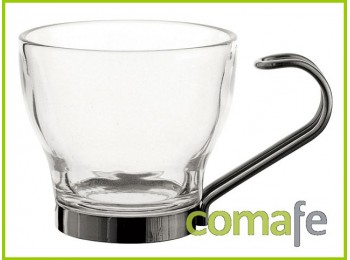 Taza cafe 10,8cl c/asa inox su