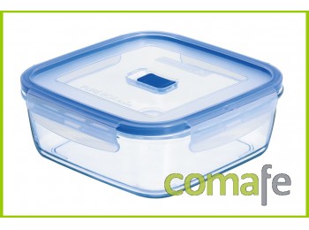 Hermetico cuadrado cristal 16x