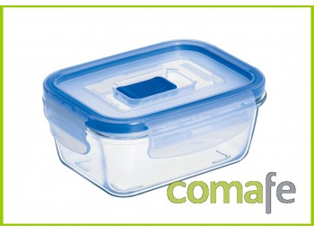 Hermetico rectangular cristal