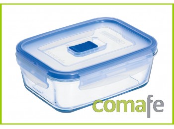 Hermetico rectangular cristal