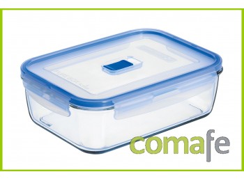 Hermetico rectangular cristal