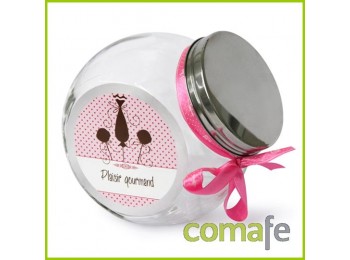 Bombonera cristal 1,3 l surtid