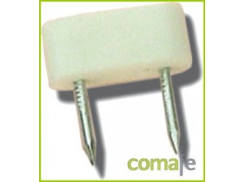 Soporte 2puntas gde.blan.100pz