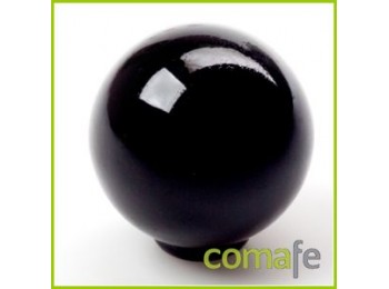 Pomo mueble negro 29mm