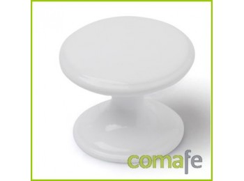 Pomo mueble zamak blanco 33mm